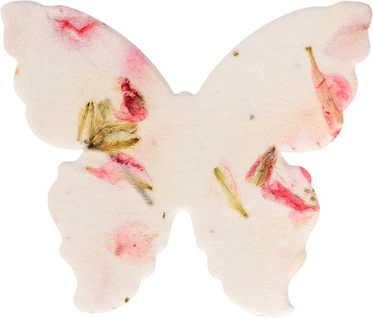 50pcs Large (2.85" h x 3" w) Garden Butterfly Seed Paper â Writable & Plantable Wildflower, Mom's Gift for Birthday, Use for Wedding, Baby Shower, & Party Favors