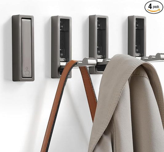 Folding Wall Hook, Heavy Duty Zinc Alloy No Rust Fold Up Hooks