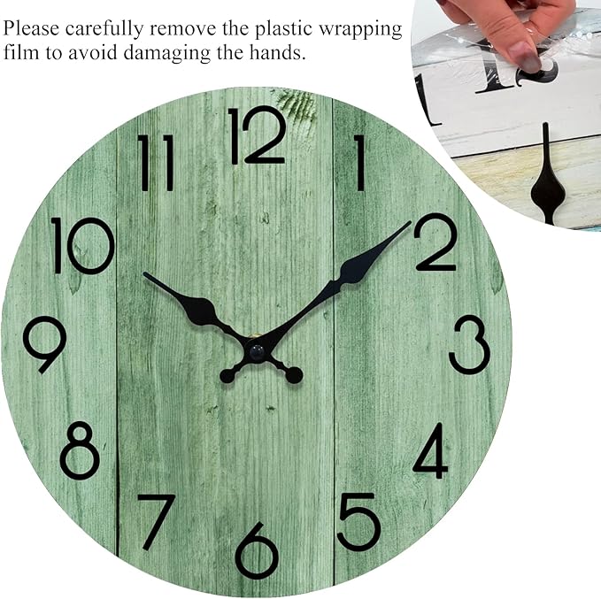 Wall Clock, Modern Wall Clocks Battery Operated, Silent Non Ticking Clock