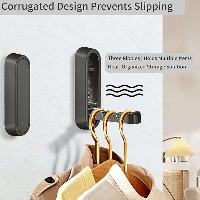 6PCS Foldable Wall Hooks, Zinc Alloy Flip Down Hooks, Retractable Wall Hooks