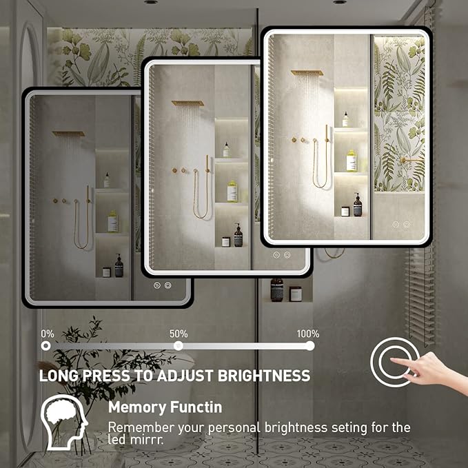 36x28 Inch LED Bathroom Mirror