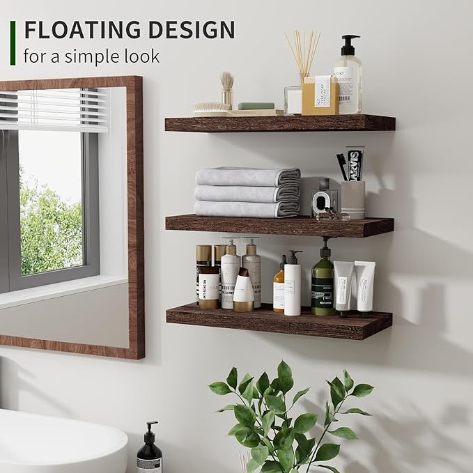 Marsmiles Wood Floating Shelves