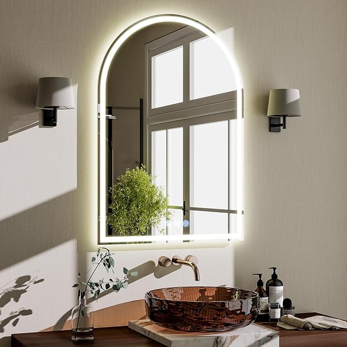 BEAUTYPEAK LED Arch Bathroom Mirrors