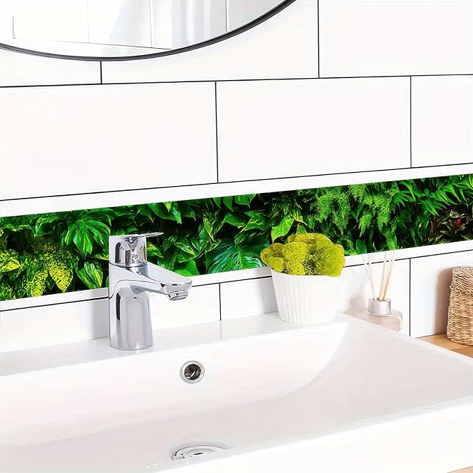 HOMETITUTE Wallpaper Border 4x196 Inch Peel and Stick Wall Border Wallpaper