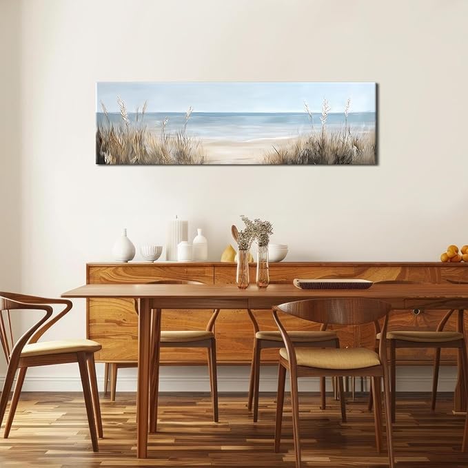 Large Abstract Ocean Wall Art Beach Picture Coastal Room Decor Seaside