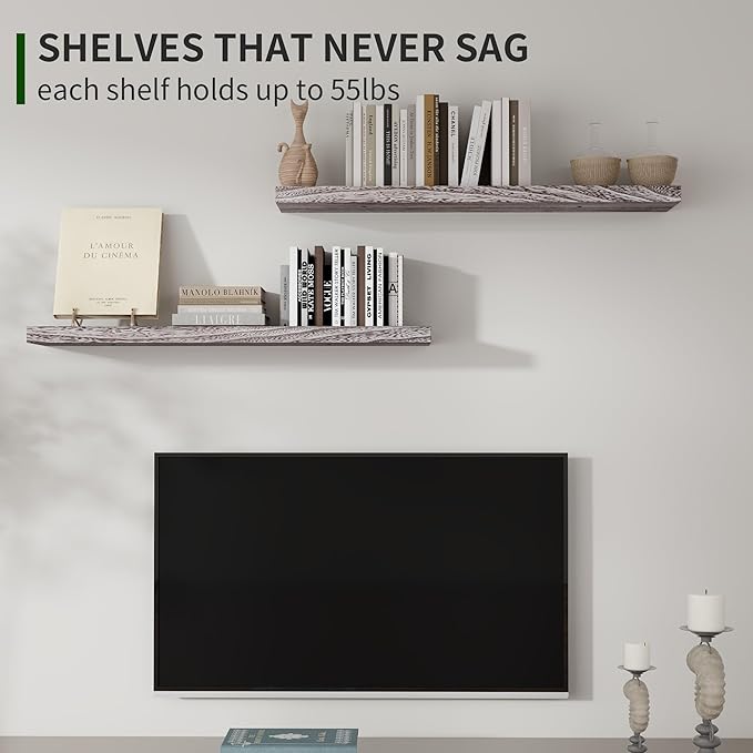 Marsmiles Wood Floating Shelves
