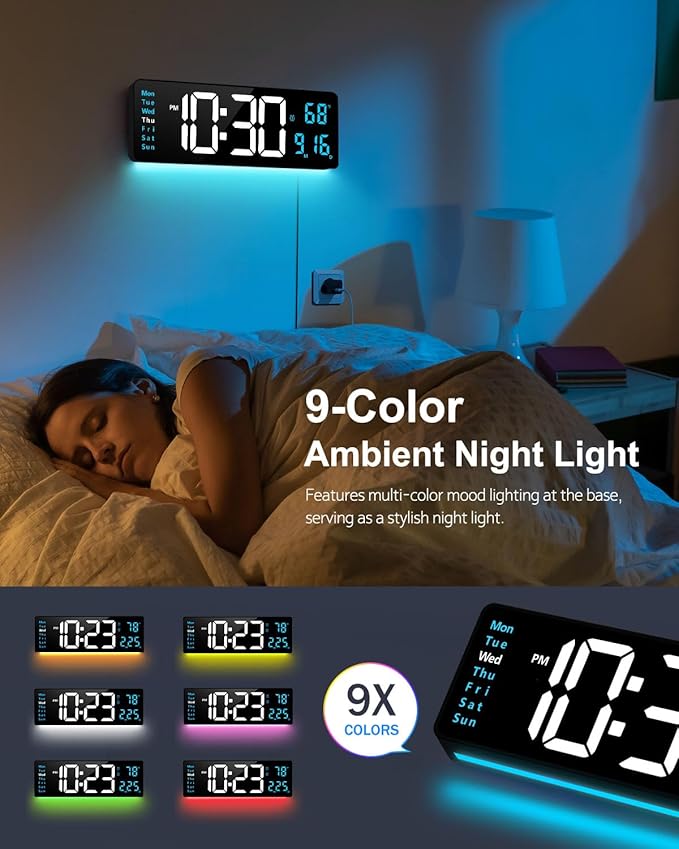 Digital Wall Clock, Wall Clock