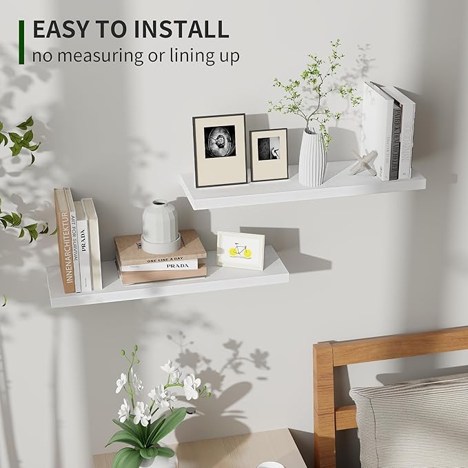 Marsmiles Wood Floating Shelves