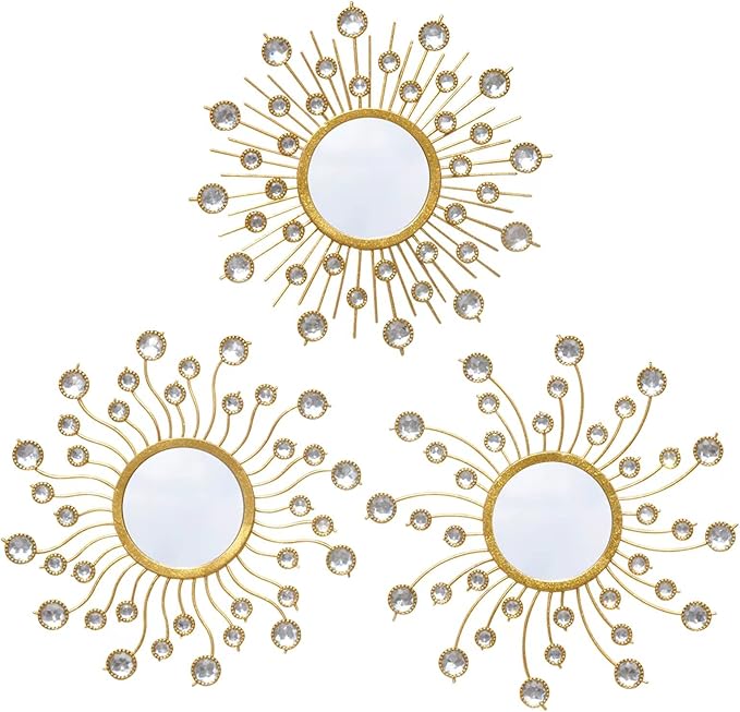 Mirror Wall Decor Wall Mirrors Decorative Sunburst Boho Mirror Gold Mirror Wall