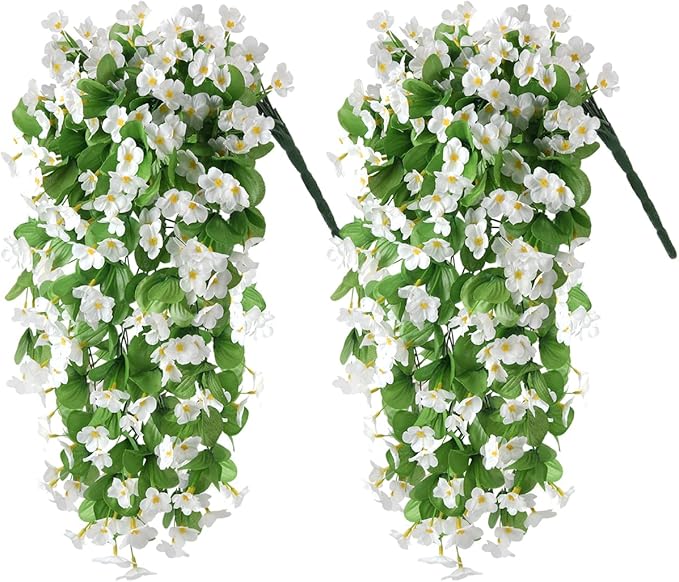 ZFProcess Artificial Fake Hanging Flowers Plants
