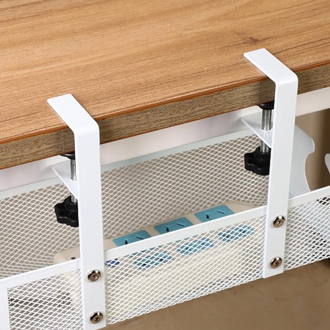 Under Desk Cable Management,Carbon Steel Wire Organizer - Under The Desk Cable Management,for Family Friends Students Adults Men Women Home Indoor Office Study Kitchen