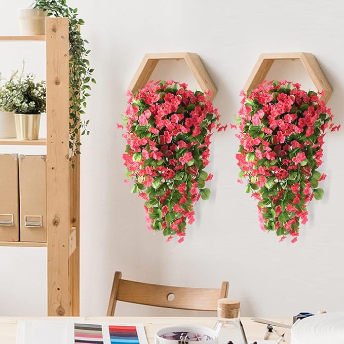 ZFProcess Artificial Fake Hanging Flowers Plants