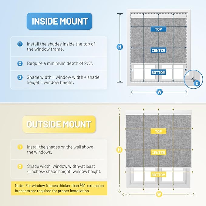 Motorized Blinds with Remote, Cordless Smart Blinds with Valance Cover