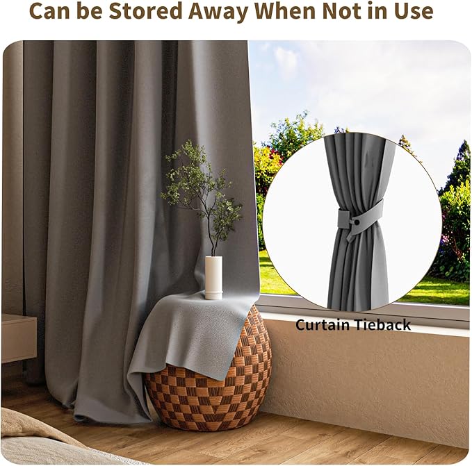 Room Divider Blackout Curtains Extra Wide Ceiling Mounted Curtains Track Sets
