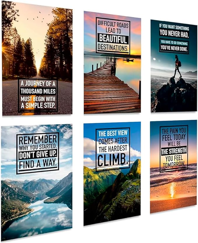 Motivational Posters Set of 6