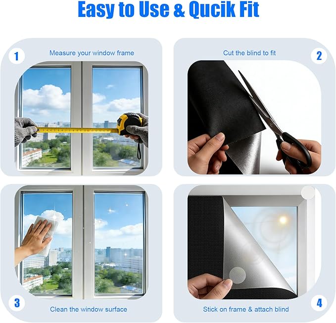 Blackout Blinds 118" x 57", 100% Blackout Curtains