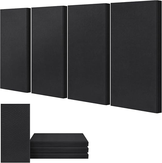 UMIACOUSTICS 4 PCS Acoustic Panels, 2“ Thick 23.6" x 11.8" Fiberglass Sound