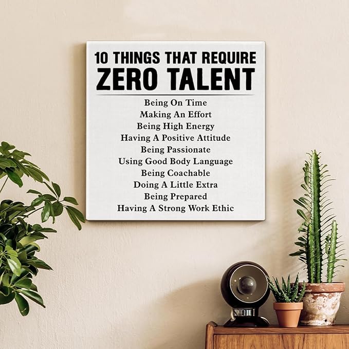 Motivational Wall Art, Inspirational Quote Wall Decor Leadership Gifts