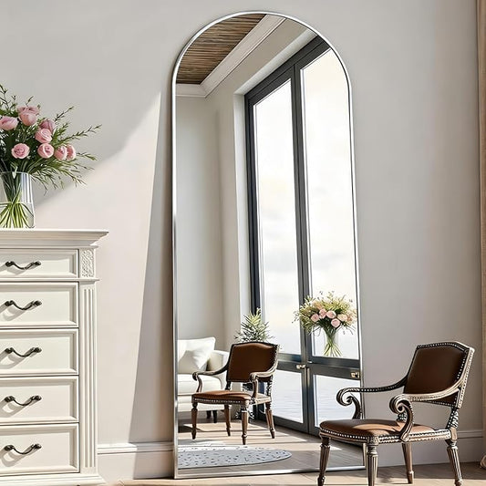 Rowjut Floor Mirror Arched Full Length Mirrors, Mirror Full Length Standing