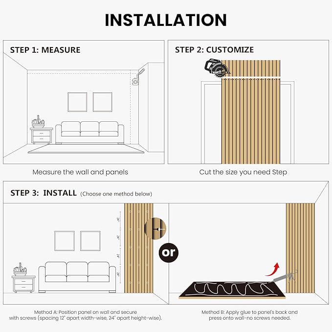 Wood Slat Wall Panels