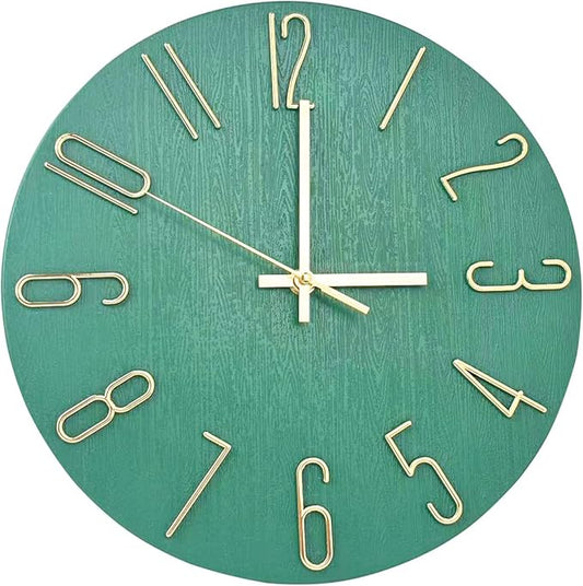 Wall Clock, Silent Clock, Wall Clocks Battery Operated， 12 inch Modern Wall