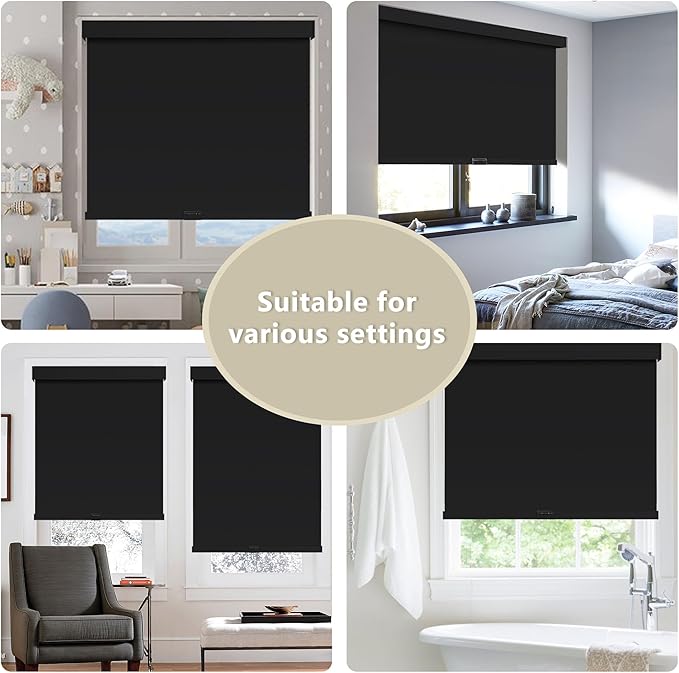 SUNOFF Cordless Blackout Roller Shades Blinds