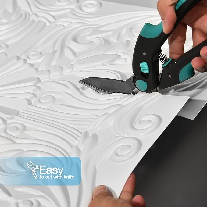 Art3d Drop Ceiling Tiles 24x24in., Wainscoting Panels Glue Up 2ft x 2ft