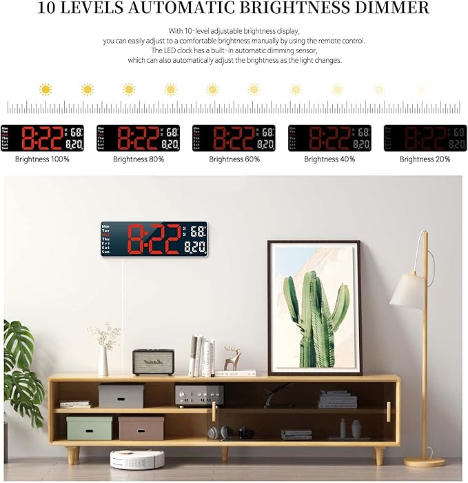 Digital Clock, Digital Wall Clock