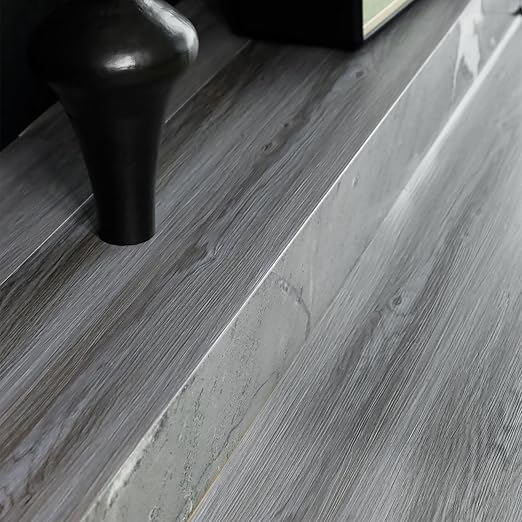 Wood Grain Peel and Stick Floor Tiles – 11.8” Width, Full Roll Length of 394" –