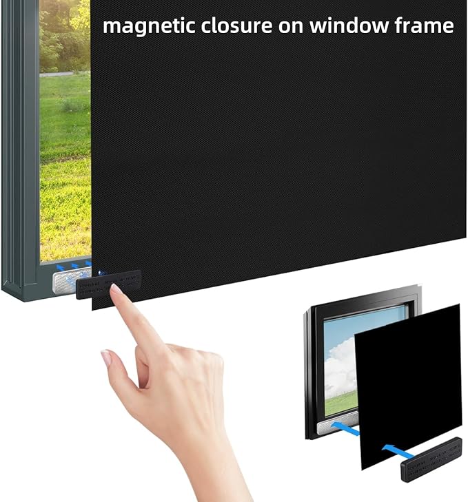 Blackout Blind Accessory, 12Pair Magnetic Closure