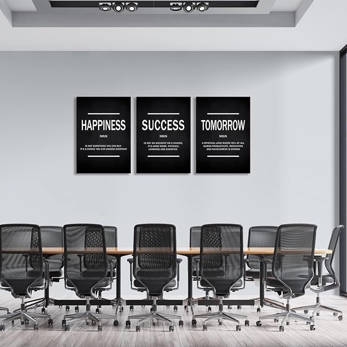 KAWAHONE Success Quotes Wall Art, Motivational Entrepreneur Tomorrow Poster