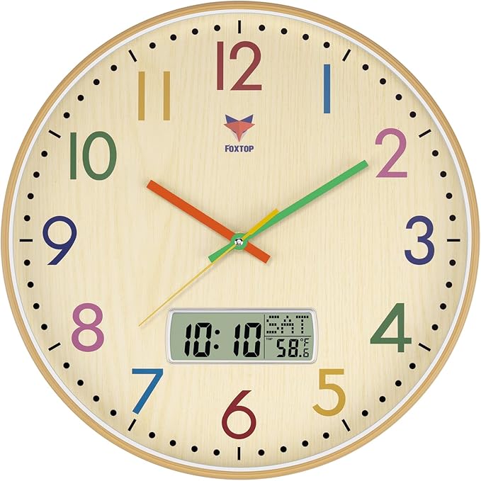 Foxtop Digital and Analog Learning Clock