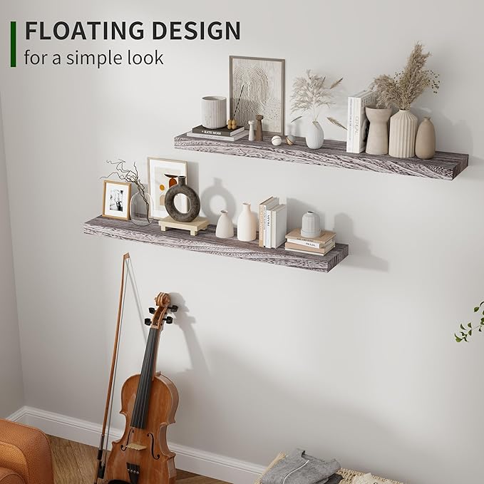 Marsmiles Wood Floating Shelves