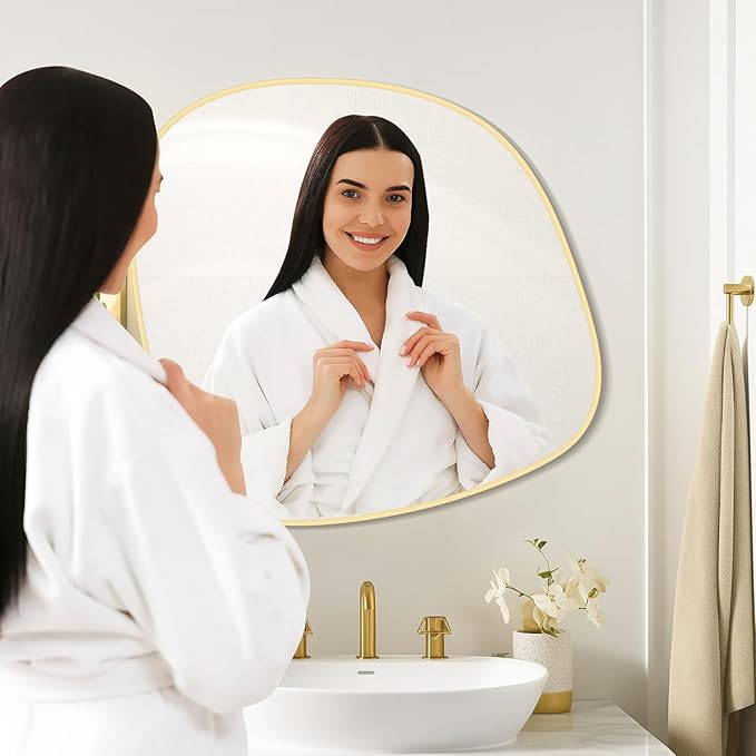 WallBeyond Asymmetrical Mirror, Irregular Wall Mirror, Wall Mirrors Decorative