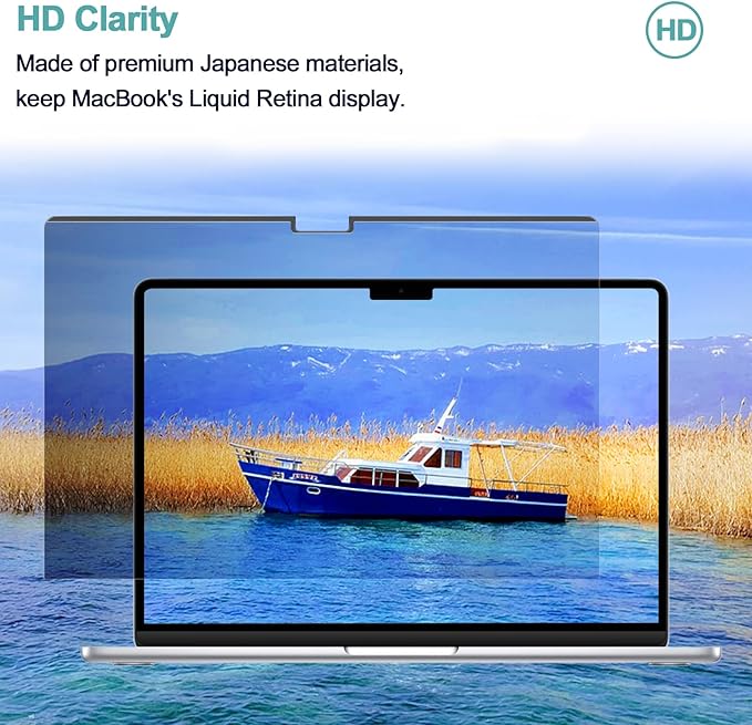 Privacy Screen MacBook Pro 14 Inch (2021-2025, M1, M2, M3, M4, M5, Pro, Max), Magnetic Removable Matte Anti Blue Light Glare Filter 14in Privacy Screen Protector Compatible with Mac Pro 14.2" Laptop