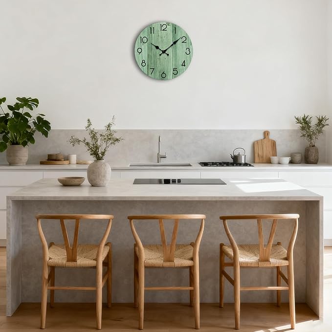 Wall Clock, Modern Wall Clocks Battery Operated, Silent Non Ticking Clock