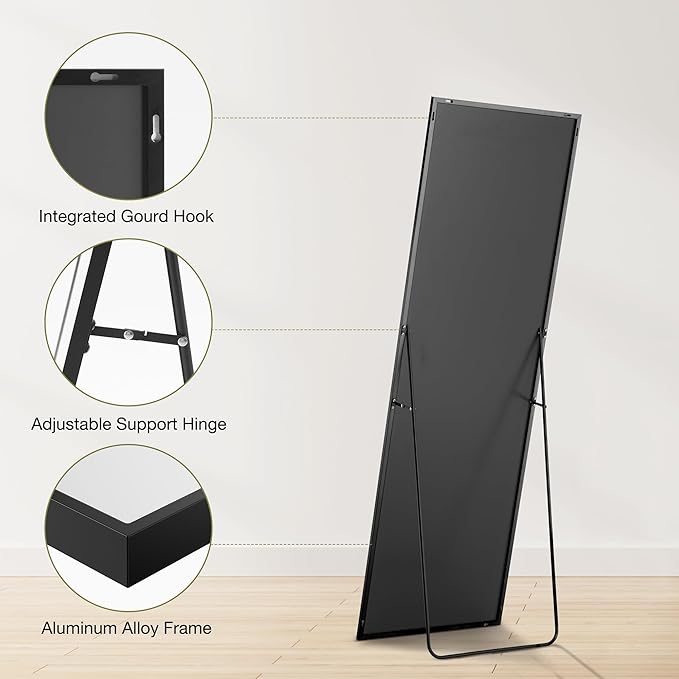 DUMOS Full Length Mirror 64"x21" Full Body Floor Mirror