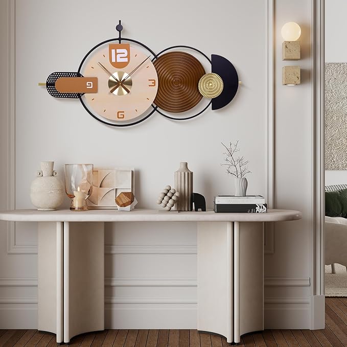 38x20 Inch Large Modern Wall Clock