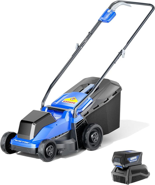 Wild Badger Power 40V 14â³ Cordless Lawn Mower Brushless,5,445 sq ft/0.125 ac,1Ã4.0Ah Battery & Fast Charger, 5-Position Height,for Townhomes & Small Yards