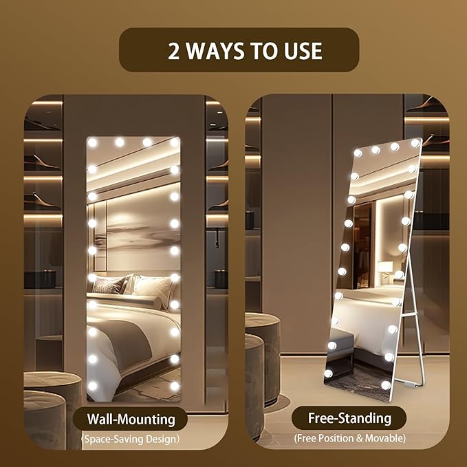 Kosmonia 66x22 Hollywood Full Length Mirror