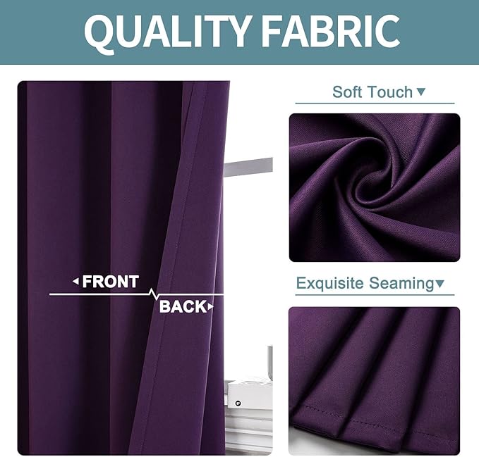 ChrisDowa Grommet Blackout Curtains