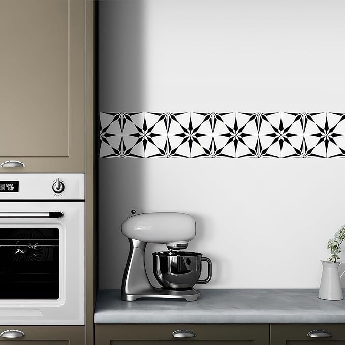 HOMETITUTE Wallpaper Border 4x196 Inch Peel and Stick Wall Border Wallpaper