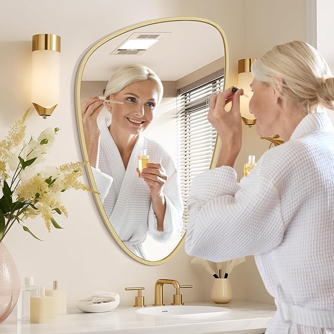 WallBeyond Asymmetrical Mirror, Irregular Wall Mirror, Wall Mirrors Decorative
