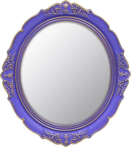 YCHMIR 14.8 x 13.1 inch Oval Wall Mirror Vintage Style