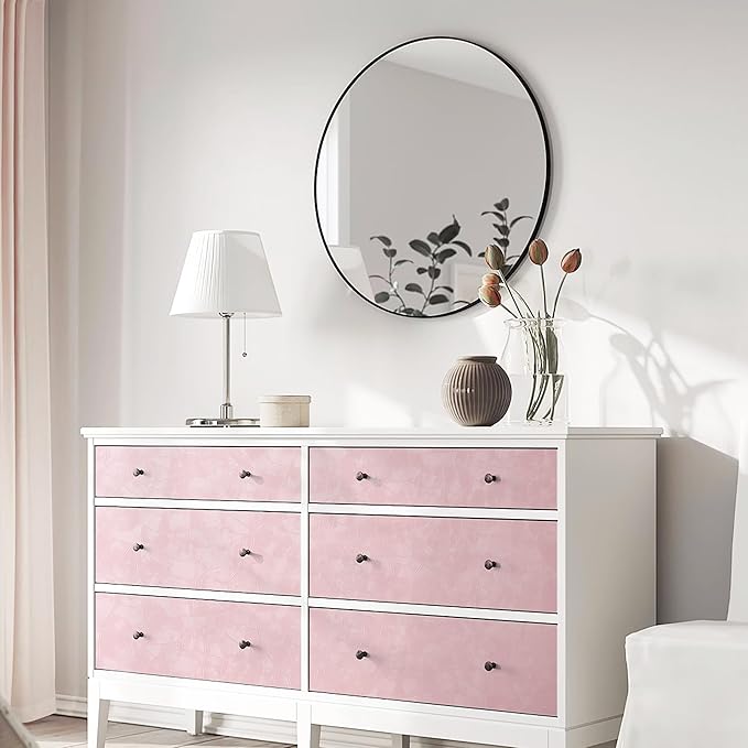 Yasinet 196.8×17.3" Pink Peel and Stick Wallpaper, Ultra-Strong Adhesion Wall