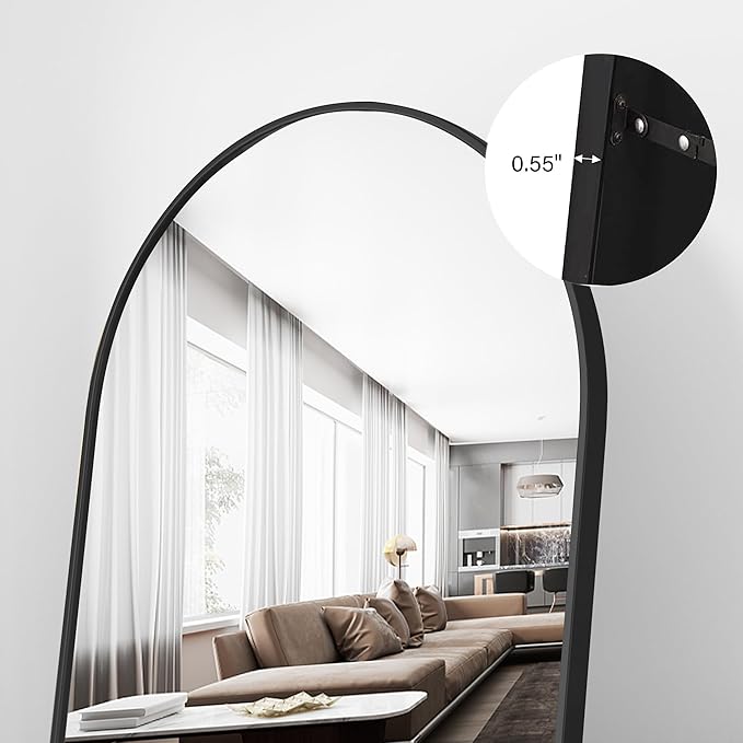Full Length Mirror, Oversized Standing Hanging or Leaning Against Wall Mounted