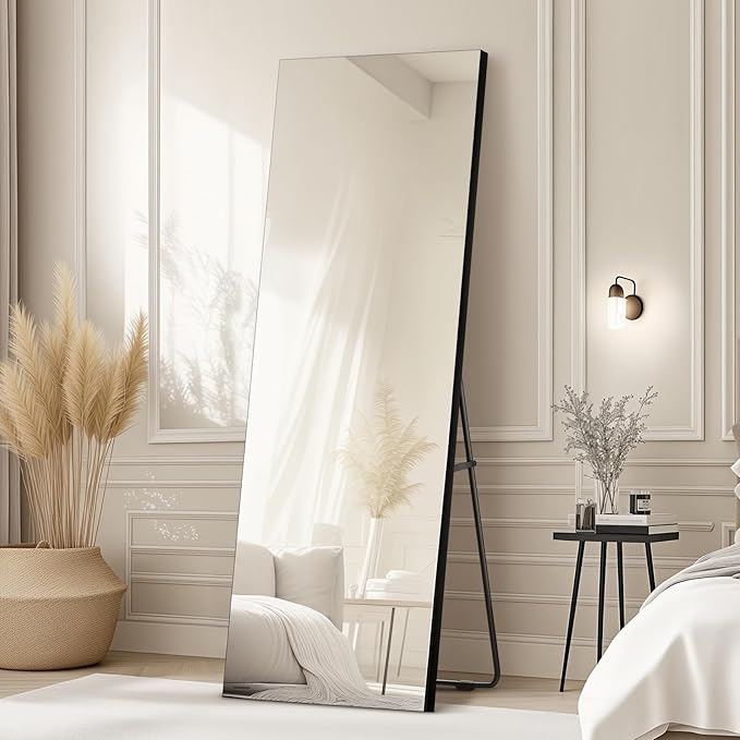 Kosmonia 71x28 Frameless Full Length Silver Coating Mirror w/Distortion Free