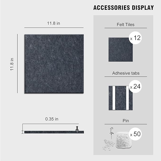 TSJOFFICE Large Cork Board for Wall
