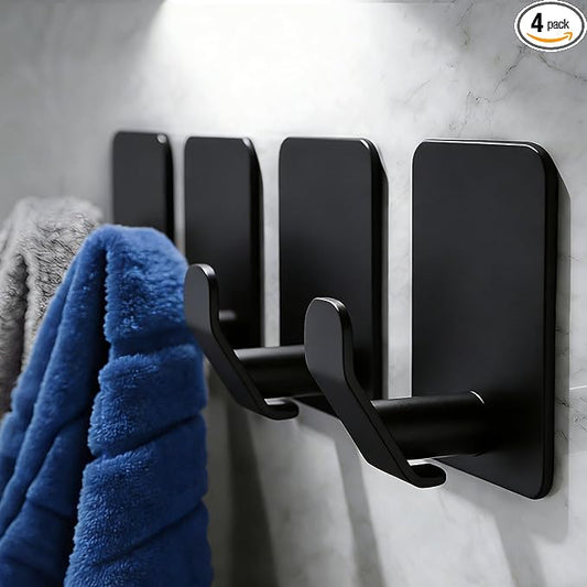 DELITON 4 Pack Adhesive Hooks