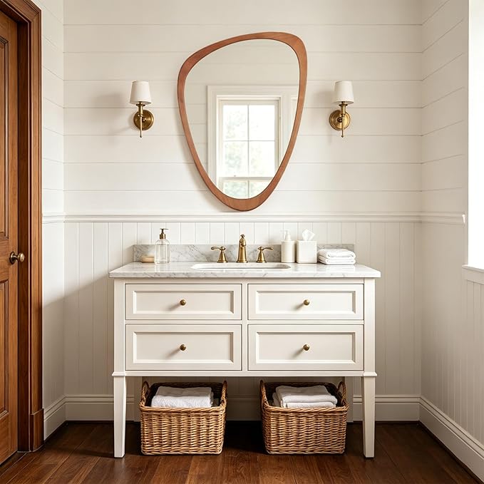 WallBeyond Asymmetrical Mirror, Irregular Wall Mirror, Wall Mirrors Decorative